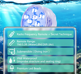 LUMISNAP 10-LED RGB Onderwaterlampen met Magnetische Bevestiging