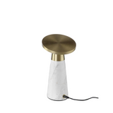 Angel Cerda - Tafellamp In Calacatta-Marmer En Verguld Gepolijst Staal