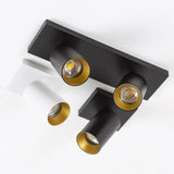 Mila 1 Opbouwspot Wit/Zwart – Draaibare Wand- en Plafondlamp GU10