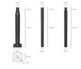 Straatlantarenpaal - zwart - 4meter - kop Ø60mm