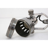 Indigo Swing Opbouwspot Zilver Messing – Draaibare GU10 Wand- & Plafondlamp