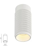 Avica-P Opbouwspot Aluminium GU10 Wit/Zwart 35W