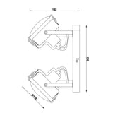 Satellite 4 Spotlamp Zwart – 4x GU10 Draaibare Wand-/Plafondspot