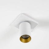 Mila 1 Opbouwspot Wit/Zwart – Draaibare Wand- en Plafondlamp GU10