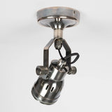 Indigo Opbouwspot Antiek Zilver – Wand- en Plafondlamp van Messing