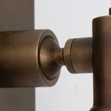 Indigo Mini Swirl Wandspot Messing – GU10 Opbouwlamp Ø5 cm