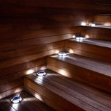 Solar Decklight RVS – Opbouw Vloerspot LED 8x Super Bright IP44