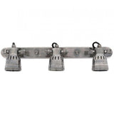 Indigo Triple Opbouwspot Zilver Messing – 3x Draaibare GU10 Spots