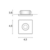 Fill-S Mini LED Inbouwspot Aluminium Wit/Zwart 3000K/4000K