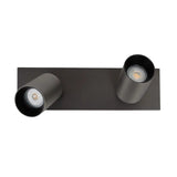 Lynn 2 Opbouwspot – Gun Metal Plafond- en Wandspot met Twee Lichtpunten, Verstelbaar