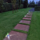 Solar Decklight Zwart – Opbouw Vloerspot LED 8x Super Bright IP44