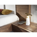 Angel Cerda - Tafellamp In Calacatta-Marmer En Verguld Gepolijst Staal