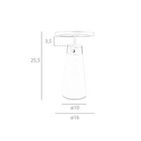 Angel Cerda - Tafellamp In Calacatta-Marmer En Verguld Gepolijst Staal