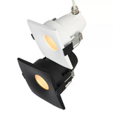 Romolo-S IP65 Vierkante Inbouwspot GU10 Waterdicht Wit/Zwart