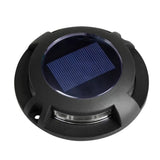 Solar Decklight Zwart – Opbouw Vloerspot LED 8x Super Bright IP44
