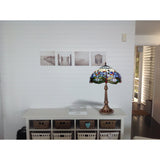 Alexandra Lighting - Grote Tafellamp Tiffany Diameter 40Cm Belle Epoque Serie