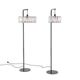 Emko - Macaron Vloerlamp, Zwart Frame, Witte Kap