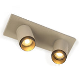 Scott 2 Opbouwspot Champagne – 2-lichts Draaibare Plafondspot GU10