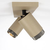 Scott 2 Opbouwspot Champagne – 2-lichts Draaibare Plafondspot GU10