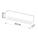 Wandlamp keramiek VEGA