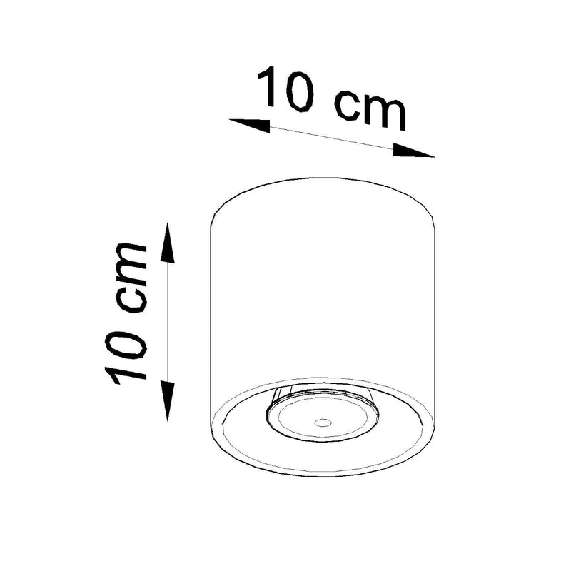 Plafondlamp ORBIS 1 wit