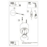 Plafondlamp ORBIS 1 wit