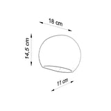 Wandlamp keramiek GLOBE