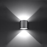 Wandlamp ORBIS 1 grijs