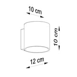 Wandlamp ORBIS 1 wit