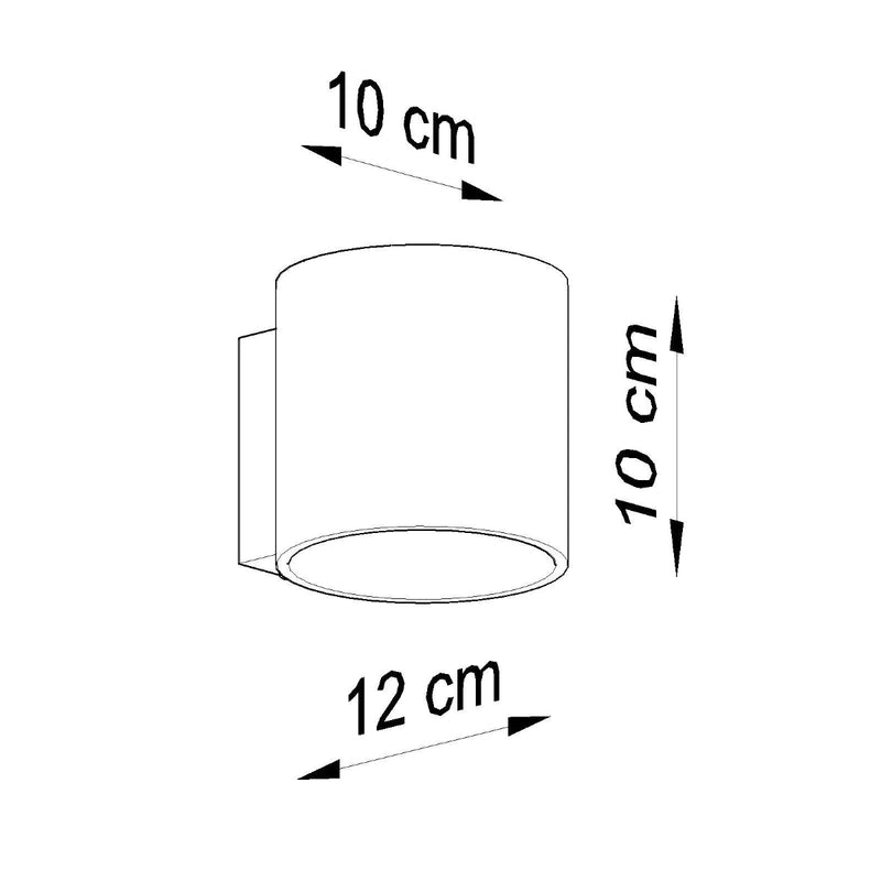 Wandlamp ORBIS 1 wit