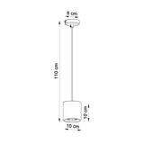 Hanglamp ORBIS 1 grijs