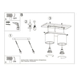 Plafondlamp ORBIS 2 zwart