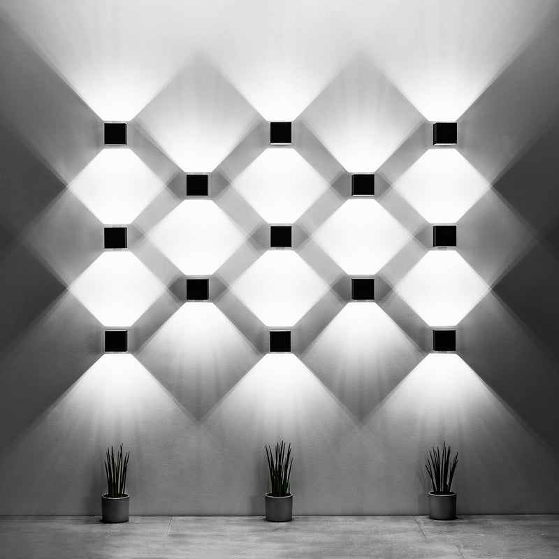 Wandlamp QUAD 1 zwart