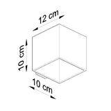 Wandlamp QUAD 1 grijs