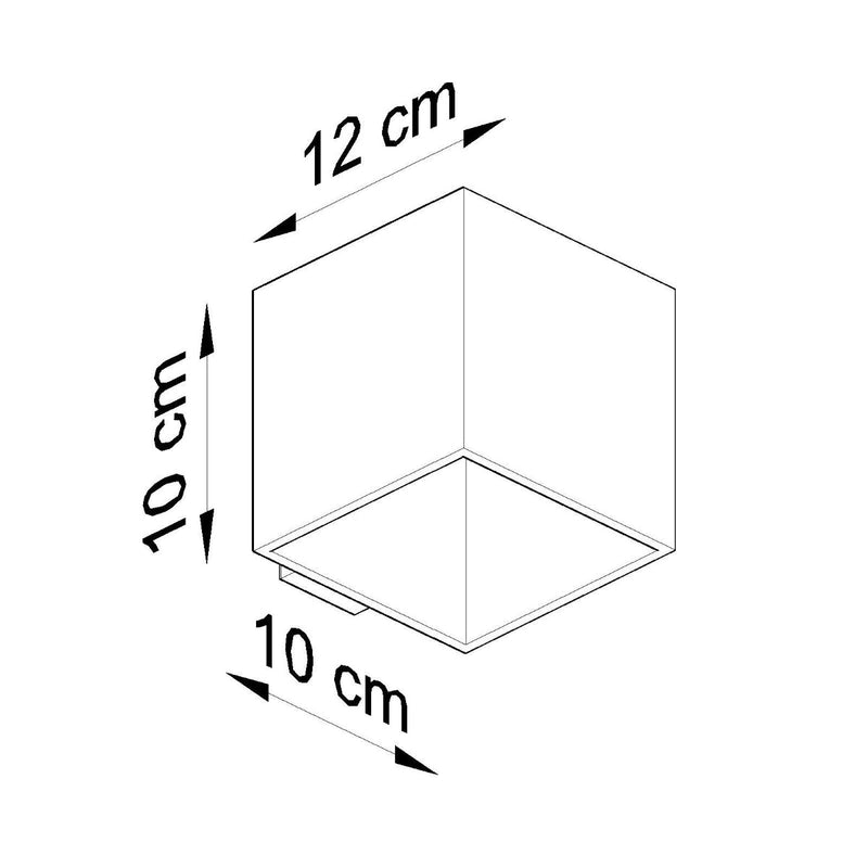 Wandlamp QUAD 1 grijs