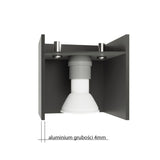 Wandlamp QUAD 1 grijs