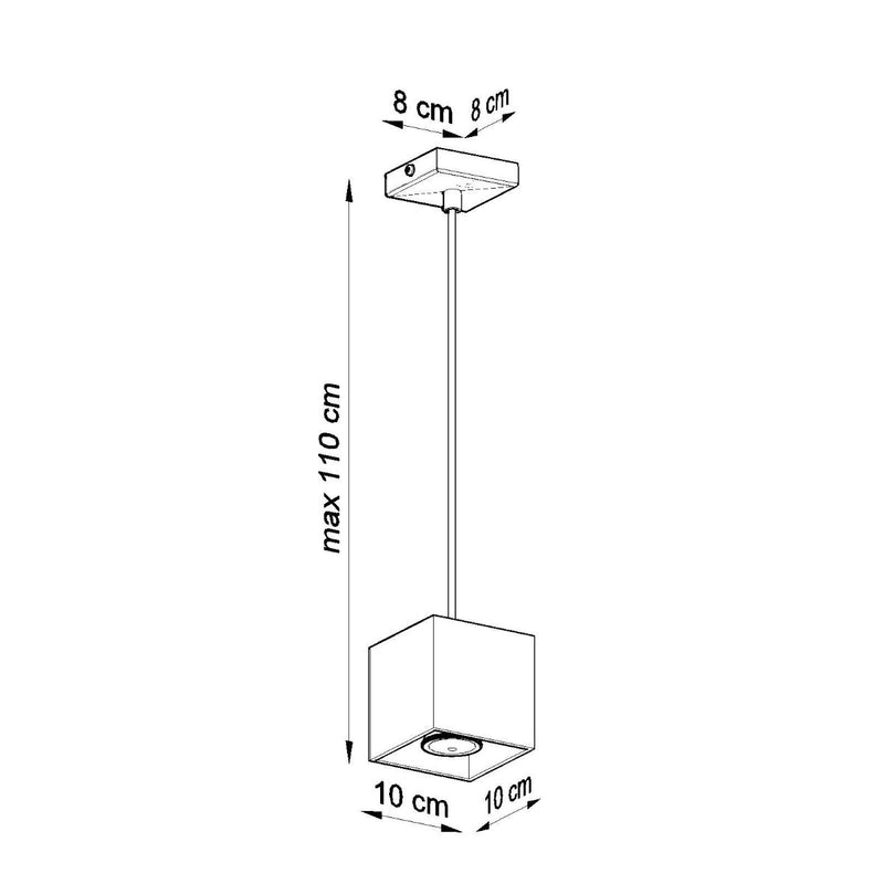 Hanglamp QUAD 1 wit