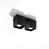 Plafondlamp QUAD 2 zwart