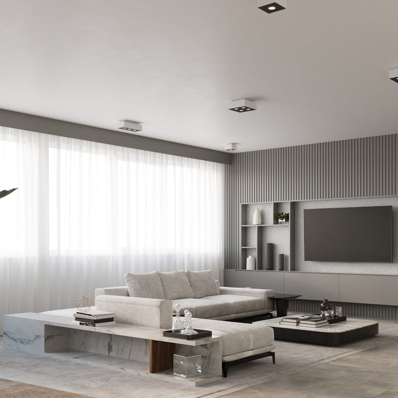 Plafondlamp MONO 4 wit