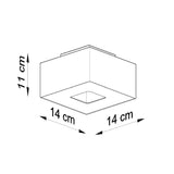 Plafondlamp MONO 1 zwart