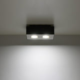 Plafondlamp MONO 2 zwart