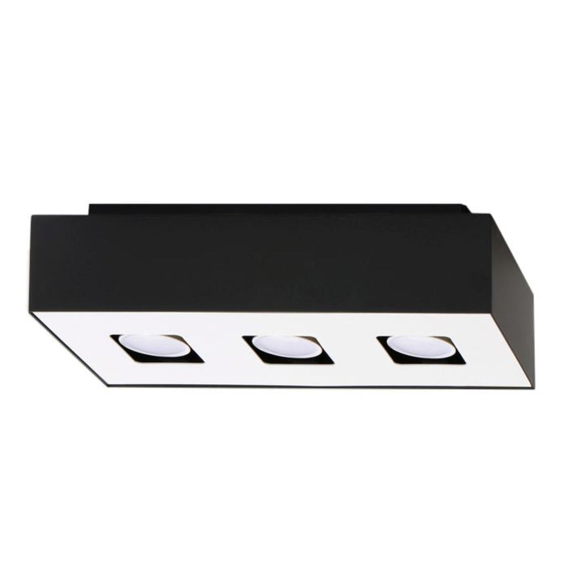 Plafondlamp MONO 3 zwart