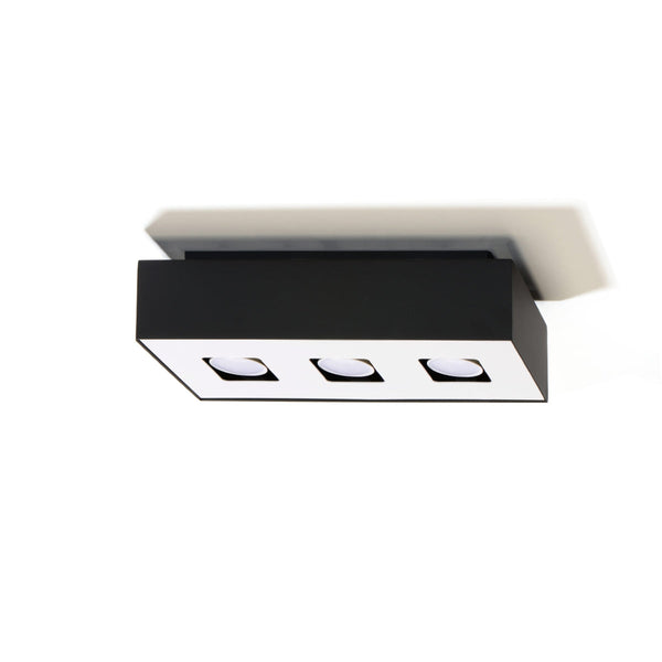 Plafondlamp MONO 3 zwart