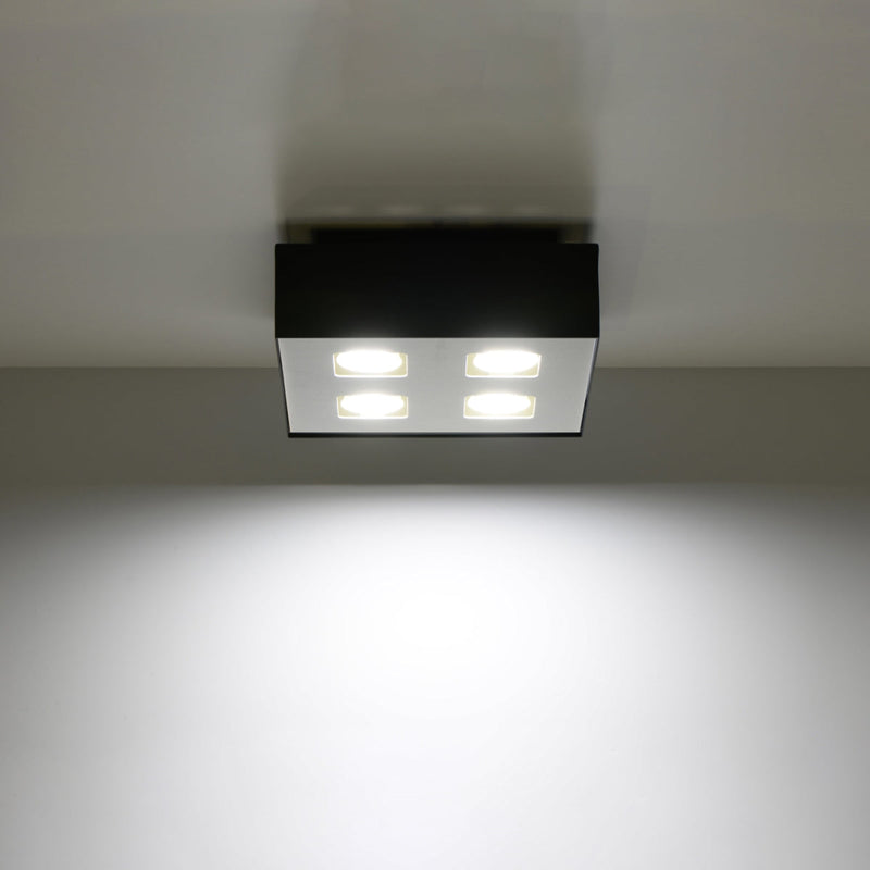 Plafondlamp MONO 4 zwart