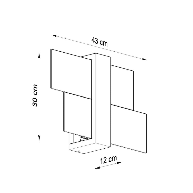 Wandlamp FENIKS 1 wengé