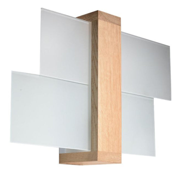 Wandlamp FENIKS 1 natuurlijk hout
