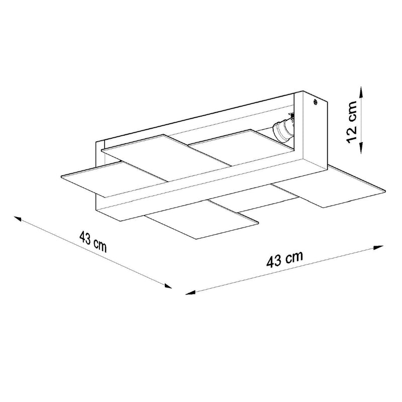 Plafondlamp FENIKS 2 wit