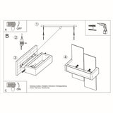 Wandlamp FENIKS 1 wit