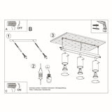 Plafondlamp RING 3 wit