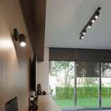 Wandlamp RING zwart